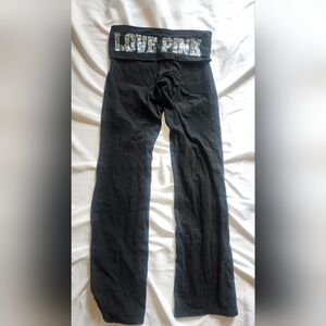Victoria's Secret Womens Black Bootcut Pants